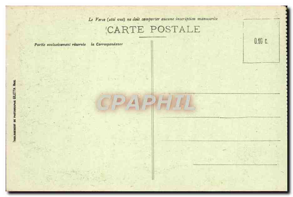 CPA Ligne du Sud de la France Saut du Loup — Rückseite