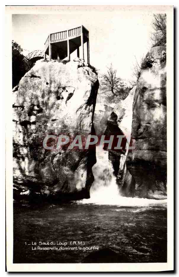 CPA le Saut du Loup La Passerelle Dominant le Gouffre 