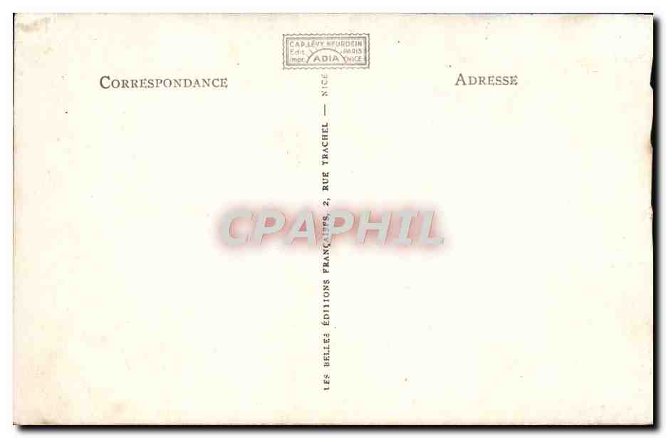 Antibes — Vue générale à travers les Pins — Adia, n° 10750 — Rückseite
