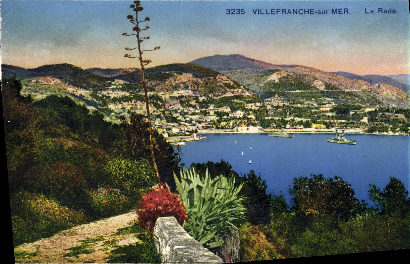 Villefranche-sur-Mer — La Rade — Photochromie A.D.M. (Nice)