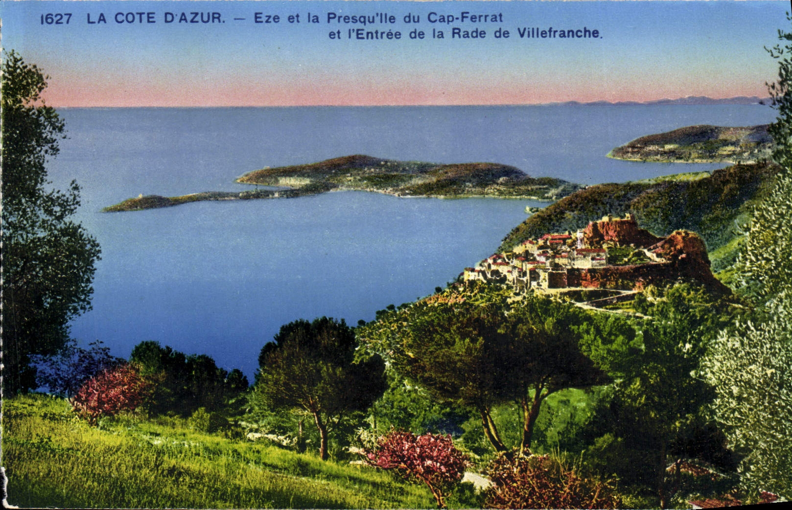 Eze et la Presqu'île du Cap-Ferrat — Entrée de la Rade de Villefranche — CPAPHIL