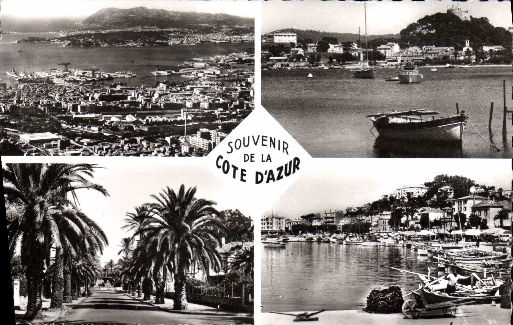 CPM Souvenir De La Cote D'Azur Toulon Ile de porquerolles Hyeres le lavandou