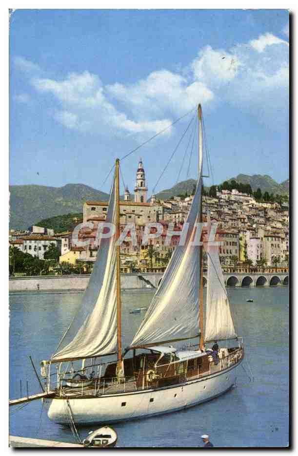 CPM Les Sites Merveilleux De La Cote D'Azur Menton La vieille ville et le port