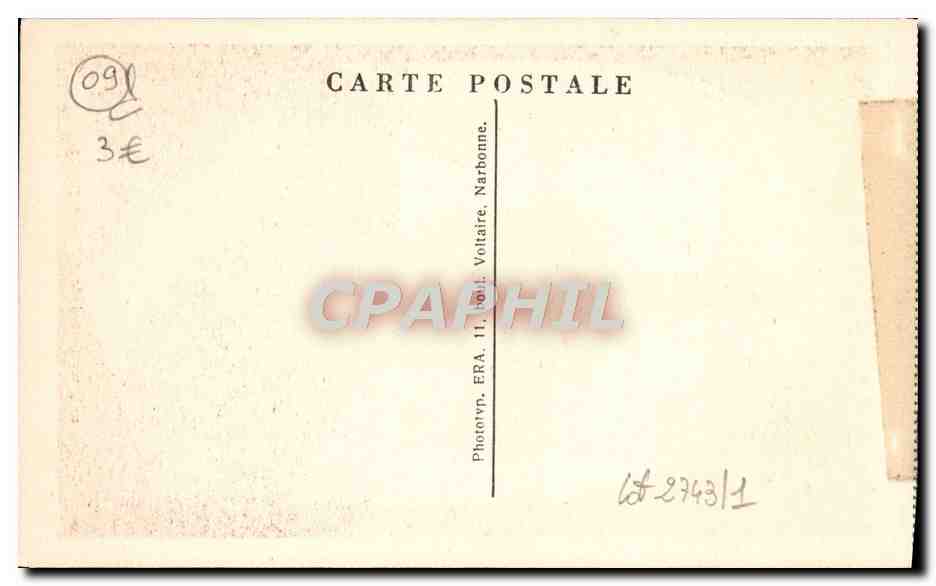 Foix — Le Château — La 2ème tour carrée (XIVe s.) — ERA, Voltaire — Achterkant