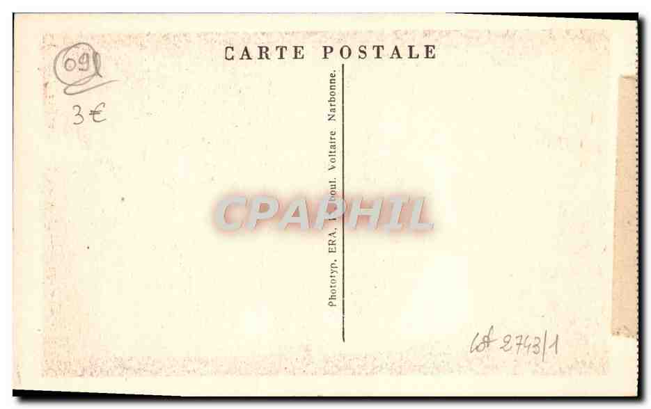 Foix — Le château — Tour de l'Horloge au Nord (XIIe s.) — Phototyp. ERA, Voltaire, Narbonne — Verso