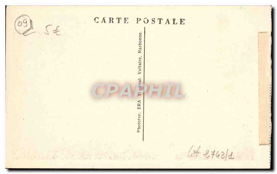CPA Foix Vue Panoramique Du Nord Et Les Pyrenees — Rückseite