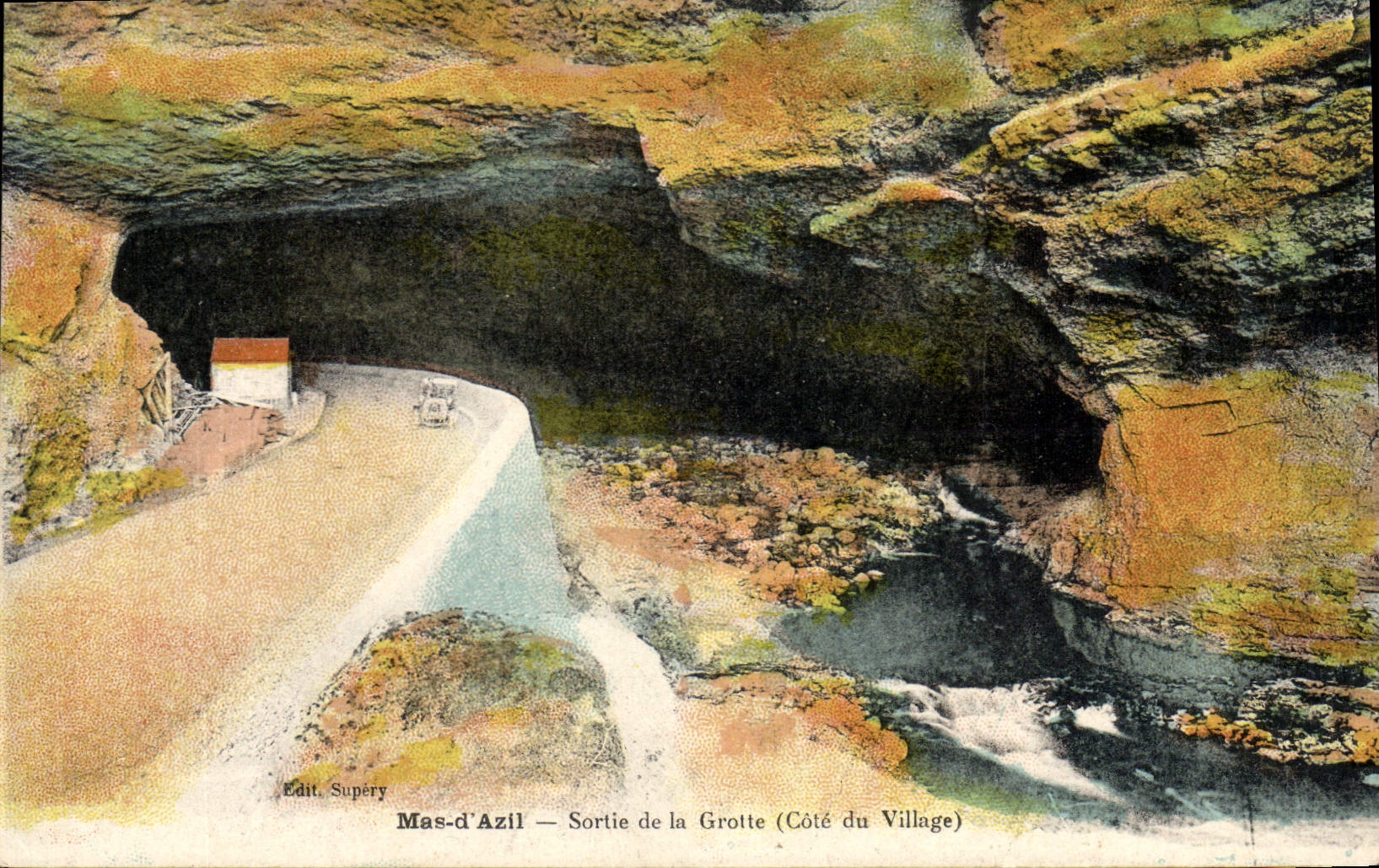 Mas-d'Azil — Ausgang der Höhle (Seite des Dorfes) — Verlag Supéry