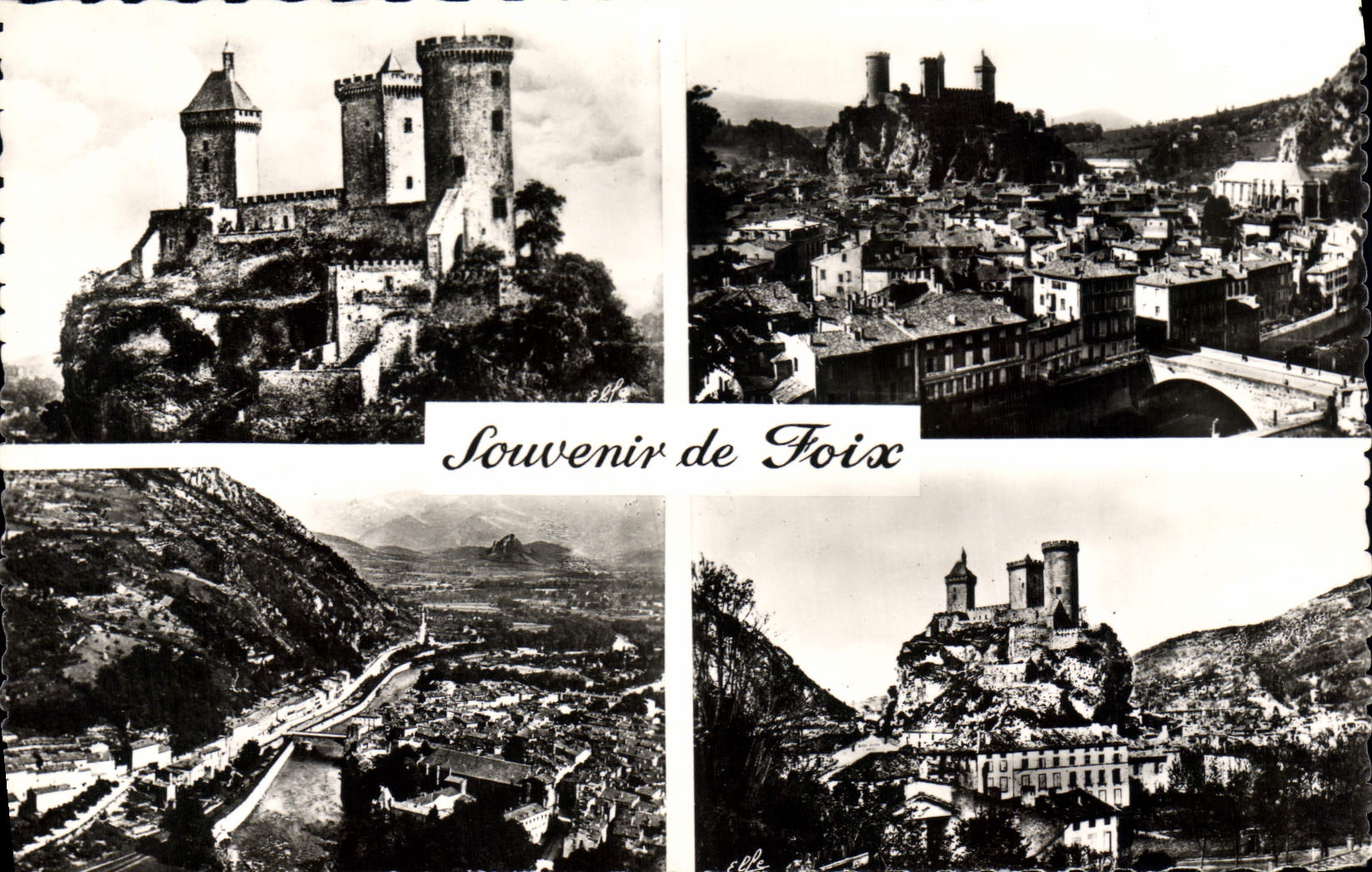 Foix — Château et vue générale — Édit. LAGUICHE, Toulouse
