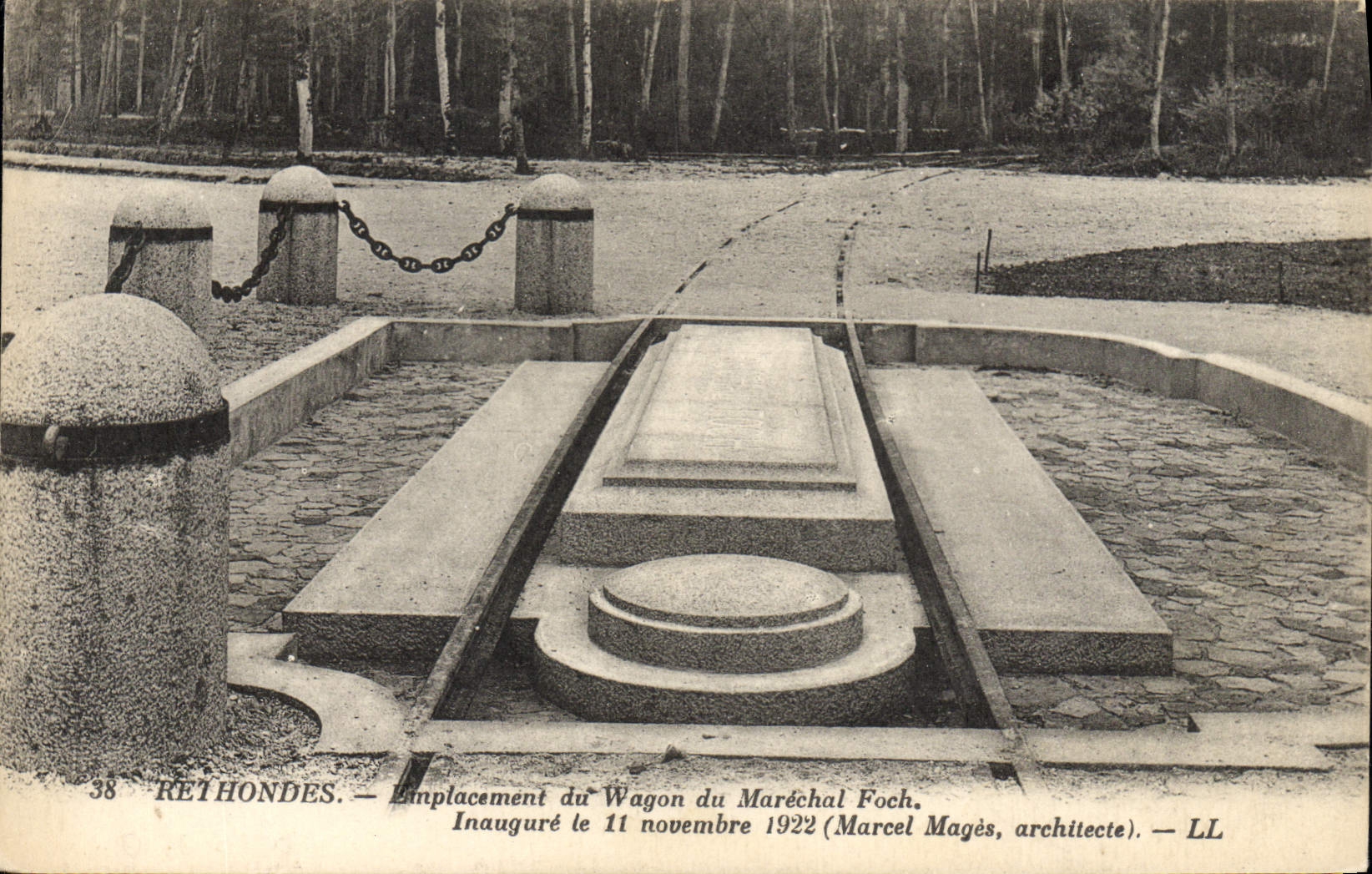 Rethondes — Emplacement du Wagon du Maréchal Foch — Marcel Magès, architecte