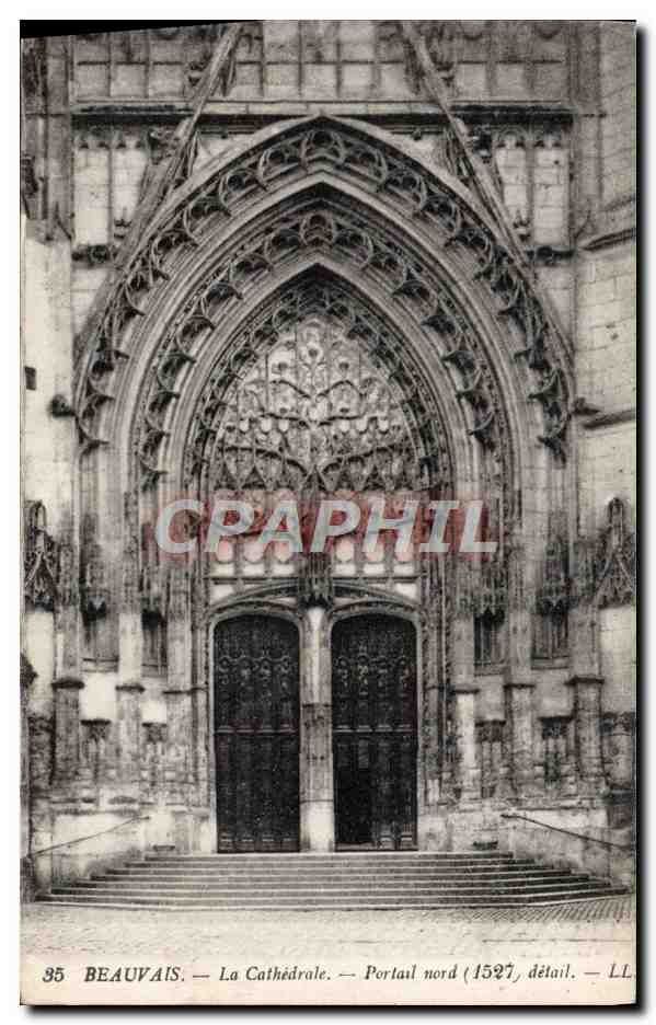 Beauvais — La Cathédrale — Portail nord (1527), détail — LL