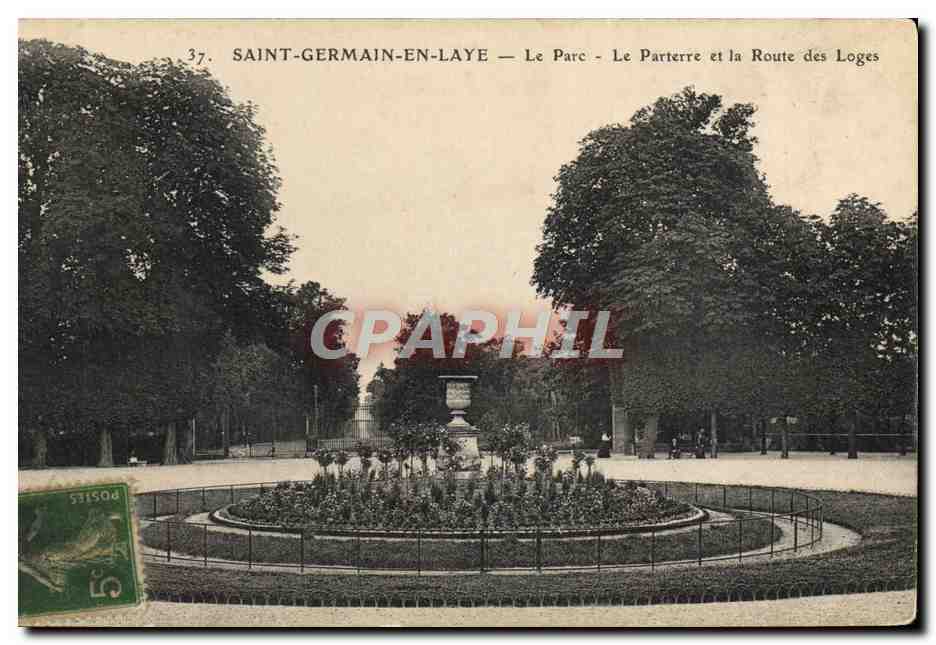Saint-Germain-en-Laye — Le Parc - Le Parterre et la Route des Loges — éditeur Rosies, n°37