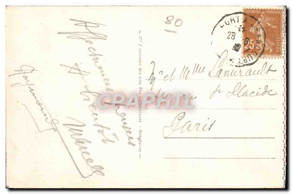 CPA Mers Les Bains La Mer Demontee — Verso