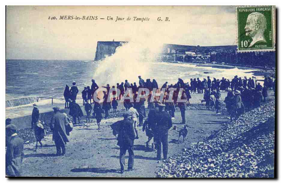 CPA Mers Les Bains Un Jour De Tempete