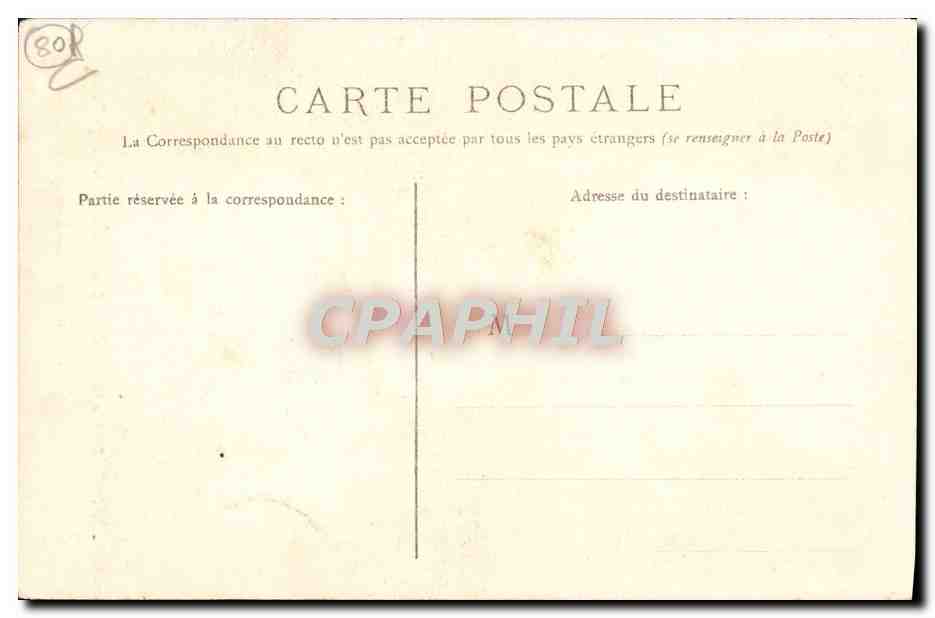 CPA Amiens La Cathedrale Grand Portail De La Vierge Doree — Back