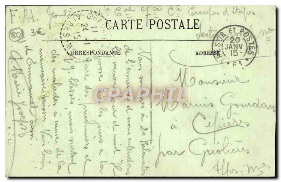 Amiens — La Cathédrale — Reliques de St Jean-Baptiste — L.L. n°19 — Rückseite
