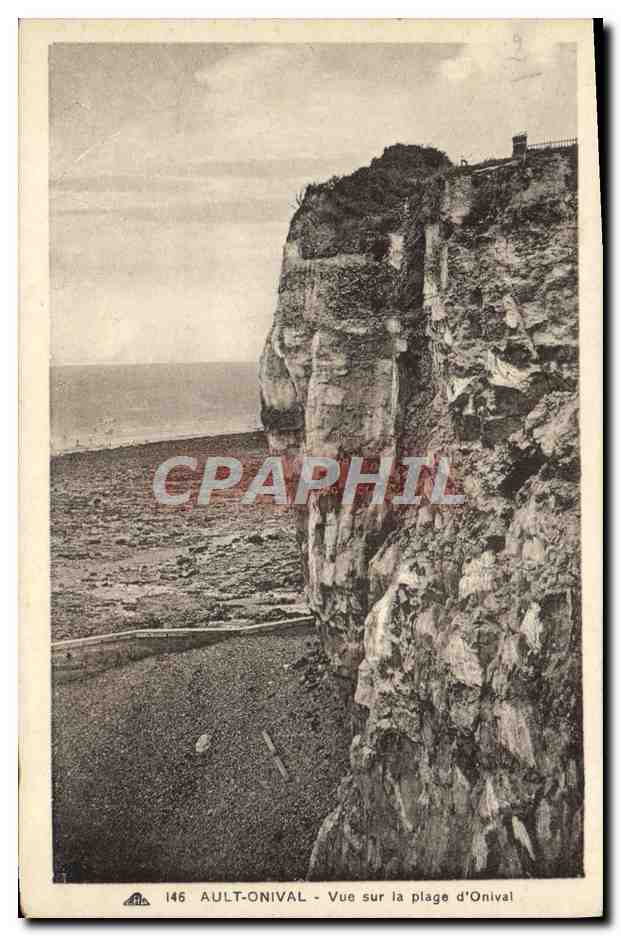 CPA Ault Onival Vue Sur La Plage