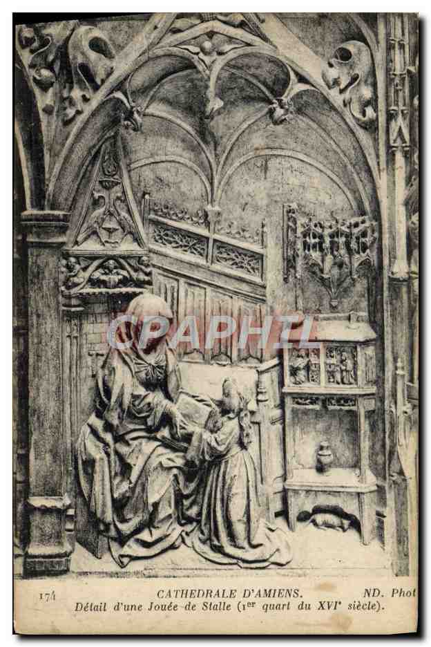 Cathédrale d'Amiens — Détail d'une Jouée de Stalle (1er quart du XVIe siècle) — ND. Phot. n° 174