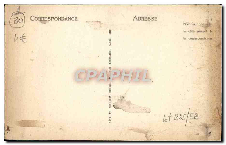 CPA Amiens St Christophe Patron Des Chauffeurs — Back