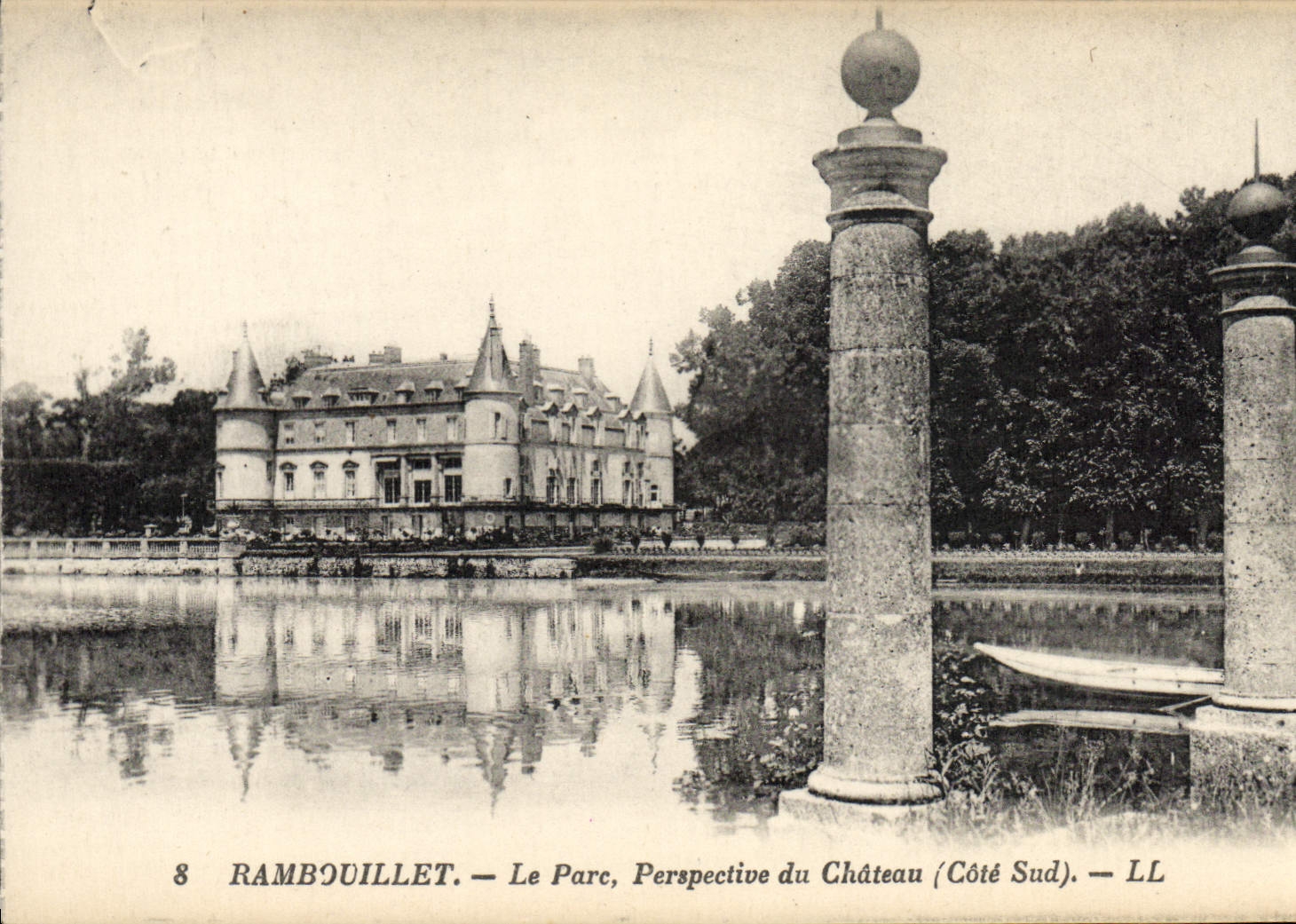 Rambouillet — Le Parc, Perspective du Château (Côté Sud) — LL