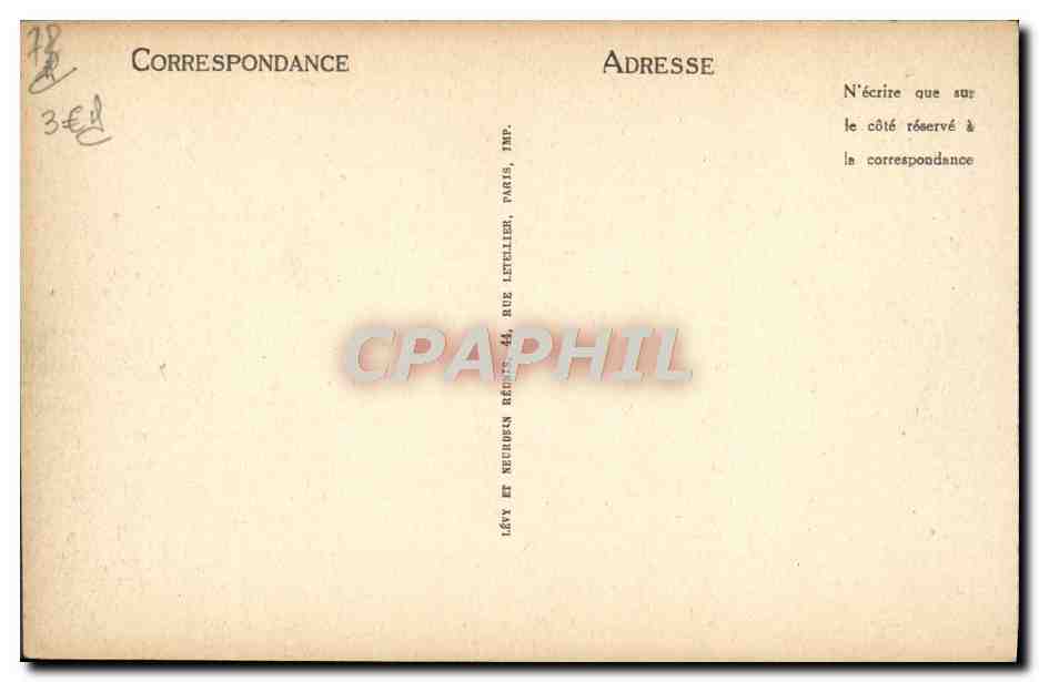 Rambouillet — Le Parc, Perspective du Château (Côté Sud) — LL — Reverso