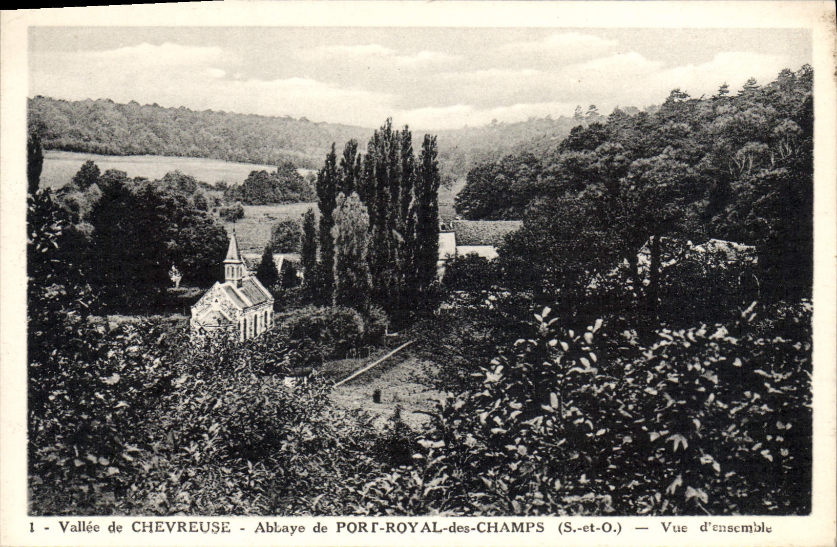 Vallée de CHEVREUSE - Abbaye de PORT-ROYAL-des-CHAMPS (S.-et-O.) — Vue d'ensemble