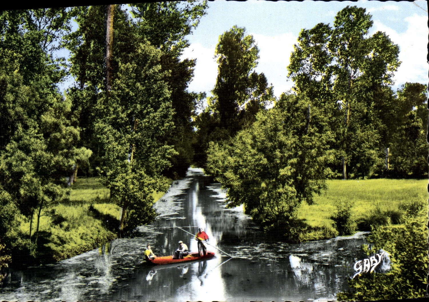 Canot sur la Grande Rigole — Arçais (Deux-Sèvres) — Éditions GABY