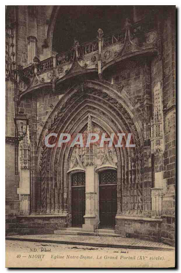 Niort — Église Notre-Dame, Le Grand Portail (XVe siècle)