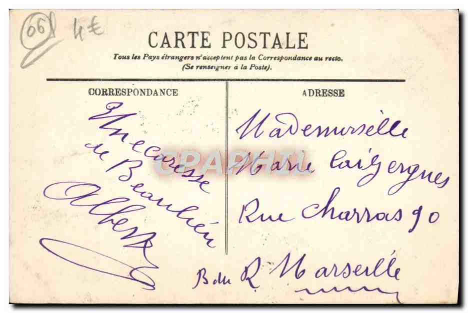 CPA Beaulieu Vue Generale — Verso