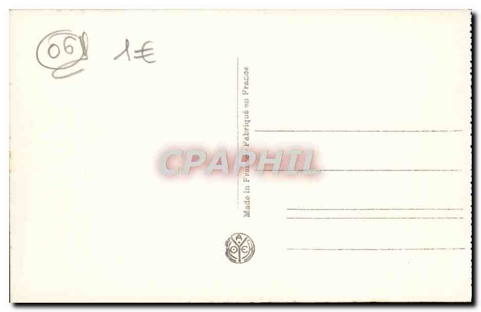 CPA Nice Les Rochers Du Mont Boron — Verso