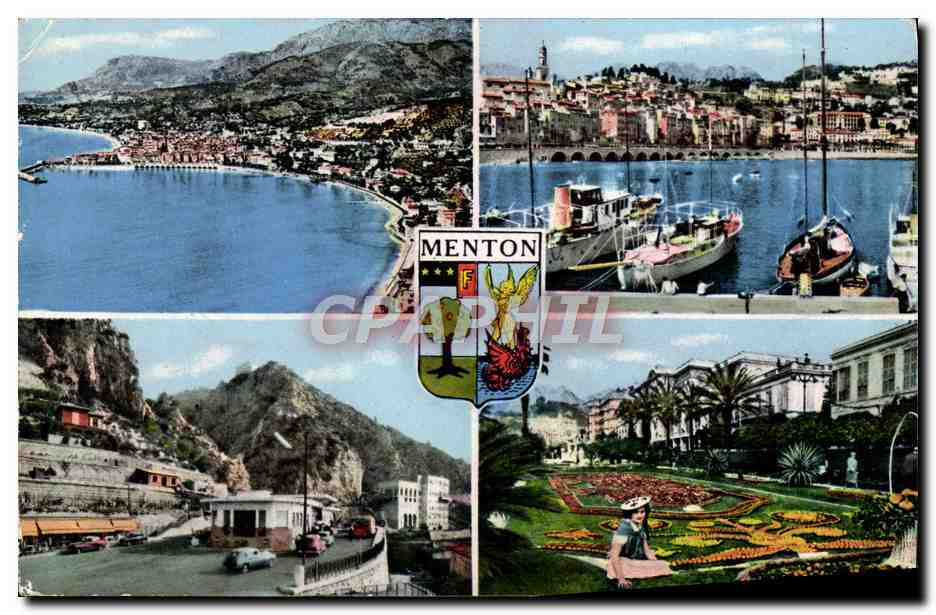 CPM Souvenir De Menton Vue Generale Les fetes du citron