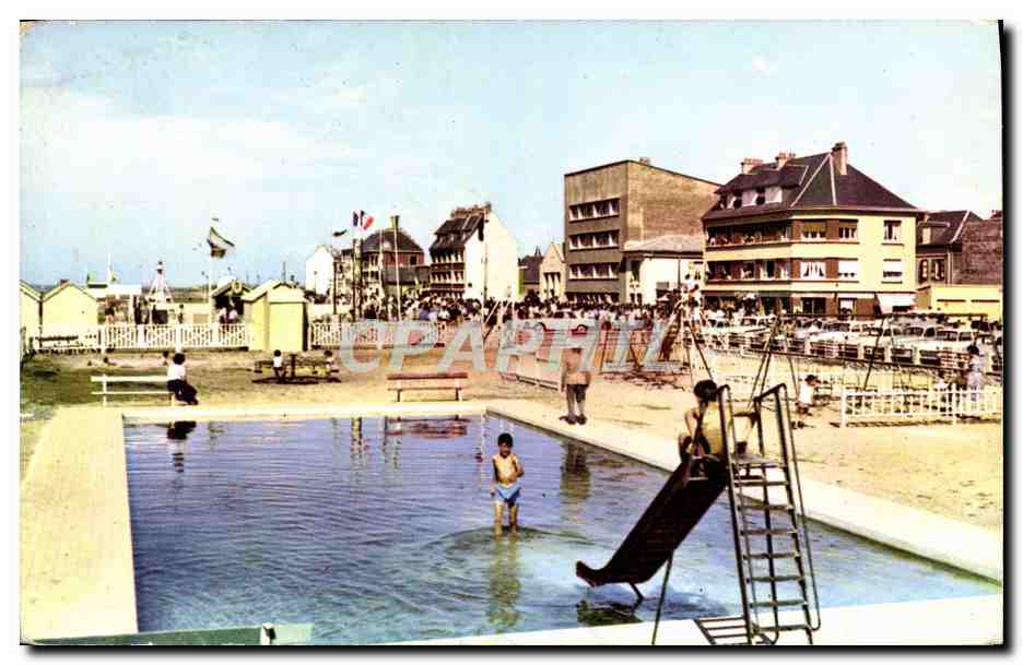 Cayeux-sur-Mer — Piscine et jardin d'enfants — Éditeur A. D'WITTE, Cayeux-sur-Mer