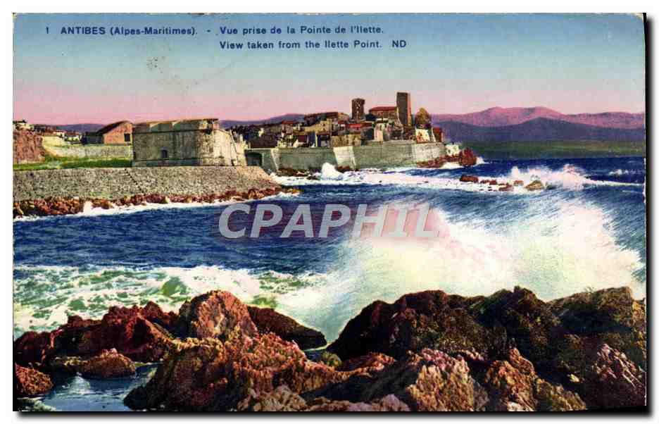CPA Antibes Vue Prise De La Pointe De I'Ilette