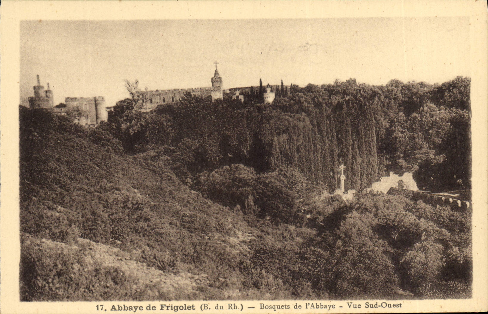 Abbaye de Frigolet — Vue Sud-Ouest — Édition Artistique du Télenimage
