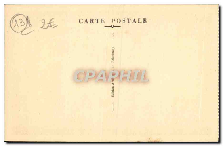 Chapelle de N.-D. du Bon-Remède à St Michel-de-Frigiolet (B.-du-Rh.) — ex-voto d'Anne d'Autriche, boiseries dorées, après la naissance de Louis XIV, 1638 — Édition Art du Pèlerinage — Verso