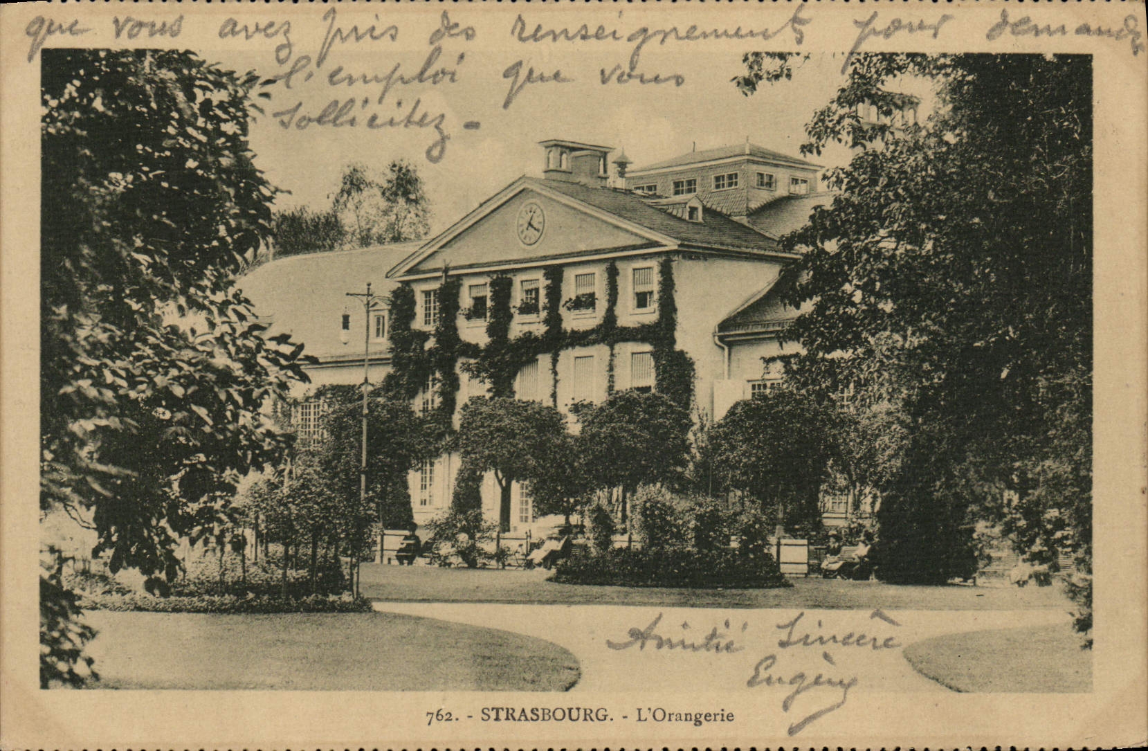 CPA Strasbourg L'Orangerie