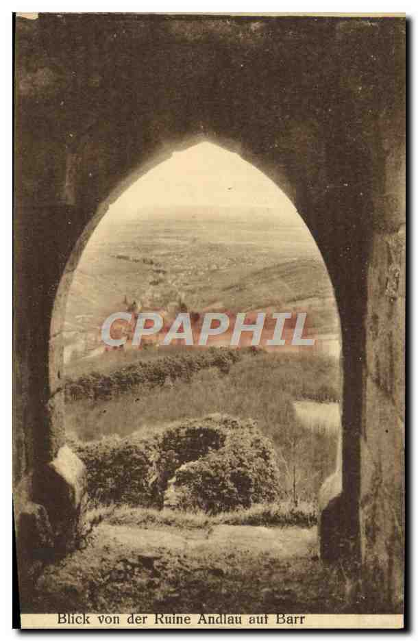 CPA Blick Von der Ruine Andlau aut Barr