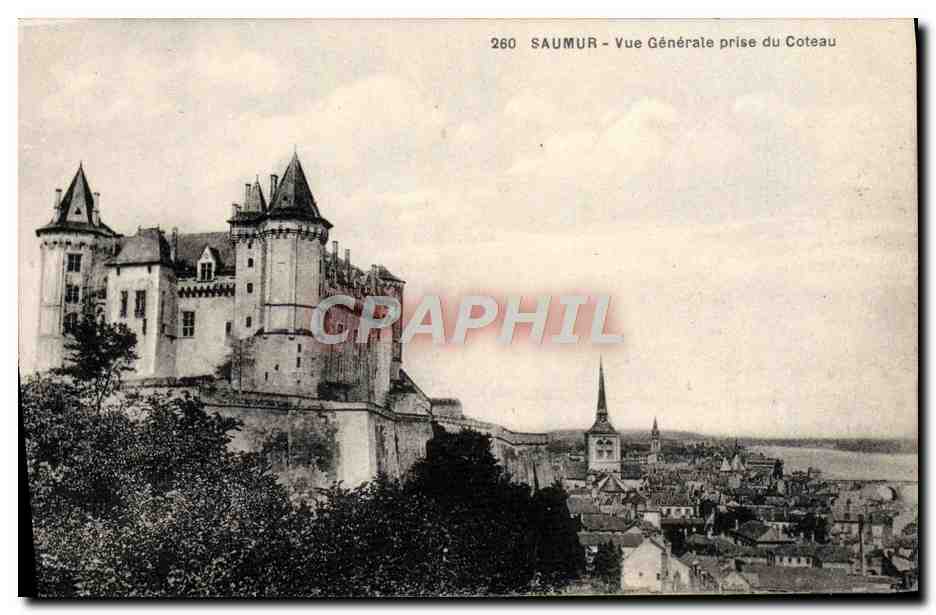 CPA Saumur Vue Generale Prise du Coteau