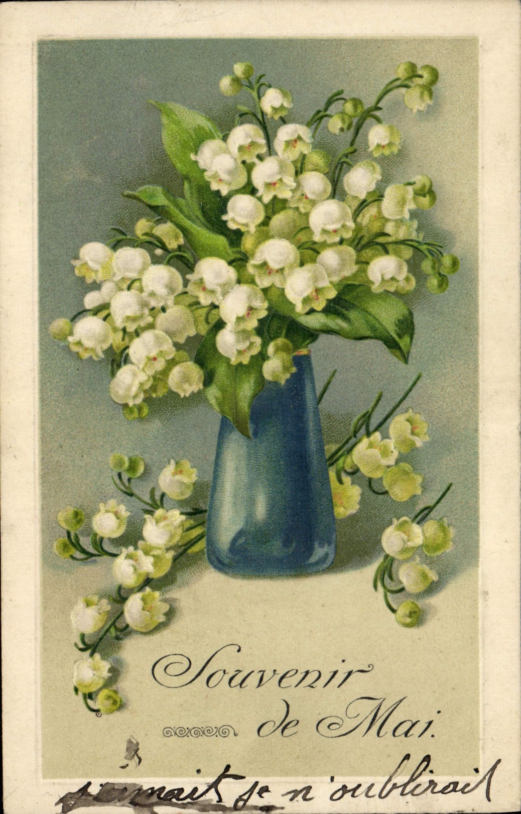 CPA Fantaisie Souvenir de Mai