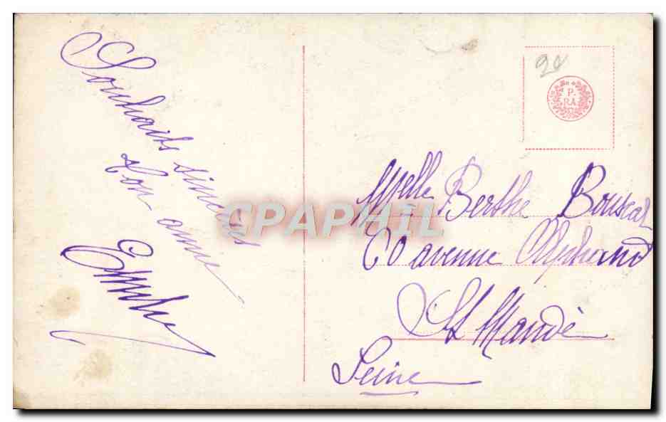 Jeune femme avec roses — Bonne Année — Carte postale n° 1649/60 — Verso