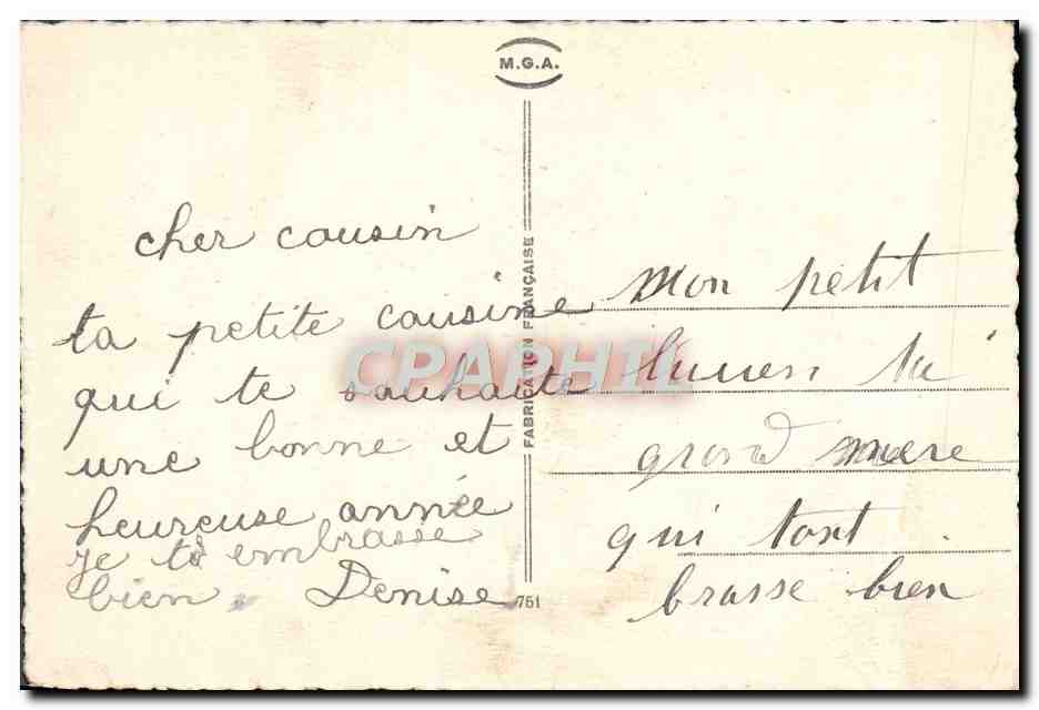 CPA Fantaisie Bonne Annee — Rückseite