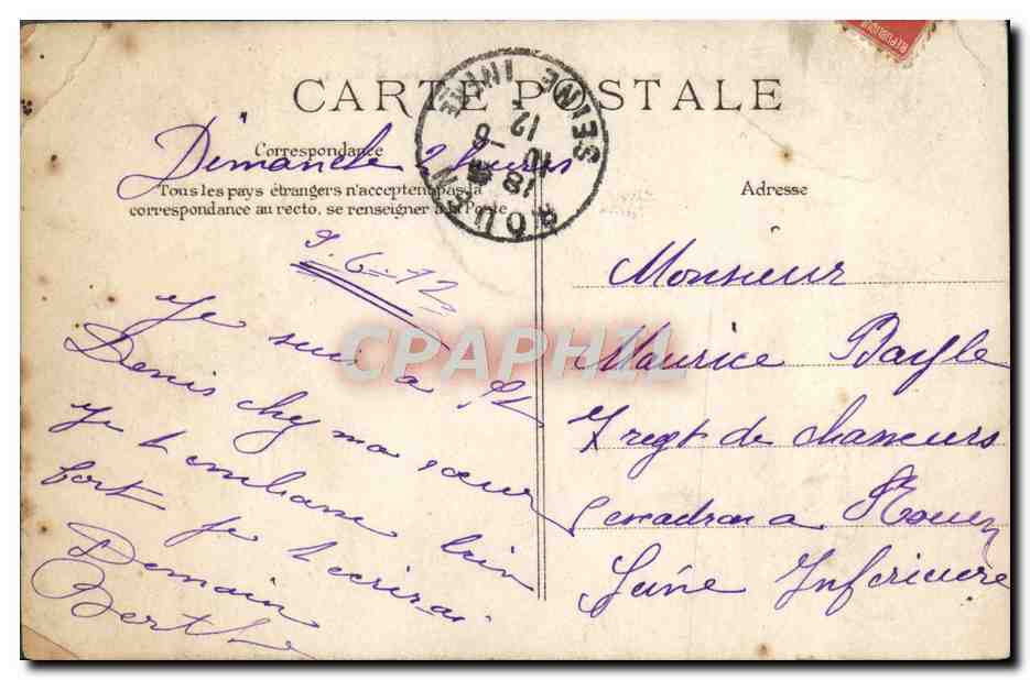 CPA Saint Denis Vue Sur la Seine — Rückseite