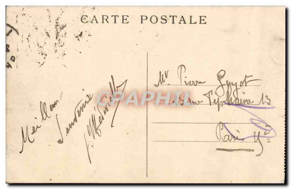 LYON — Pont du Palais de Justice et Coteau de Fourvière — E.R. — Verso