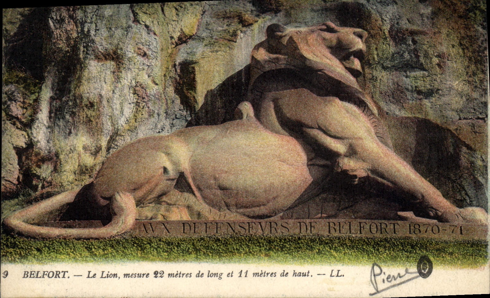 Belfort — Le Lion — aux Défenseurs de Belfort 1870-71 — LL