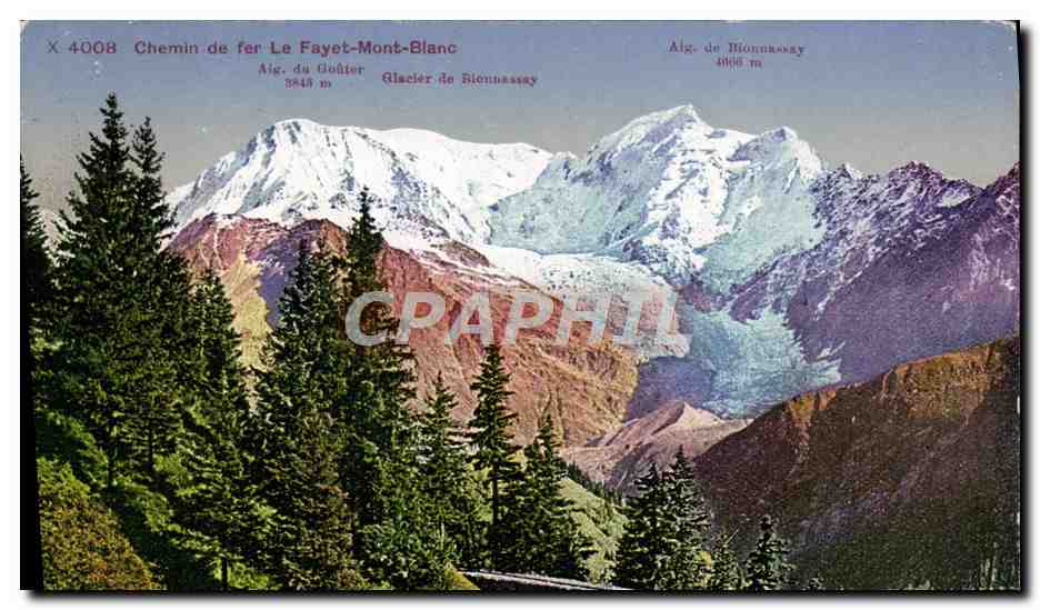 CPA Chemin de Fer Le Fayet Mont Blanc 