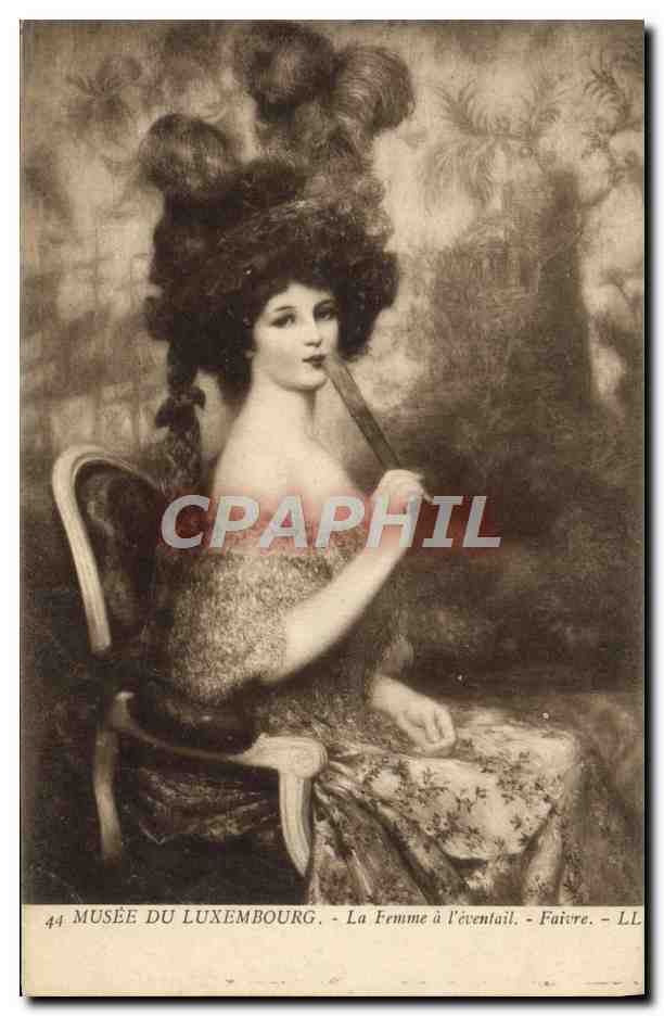 CPA Musee Du Luxembourg La Femme a L'eventail Faivre
