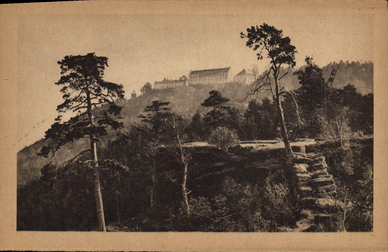 CPA Mont Saint Odile Le Mur Palen et Couvent