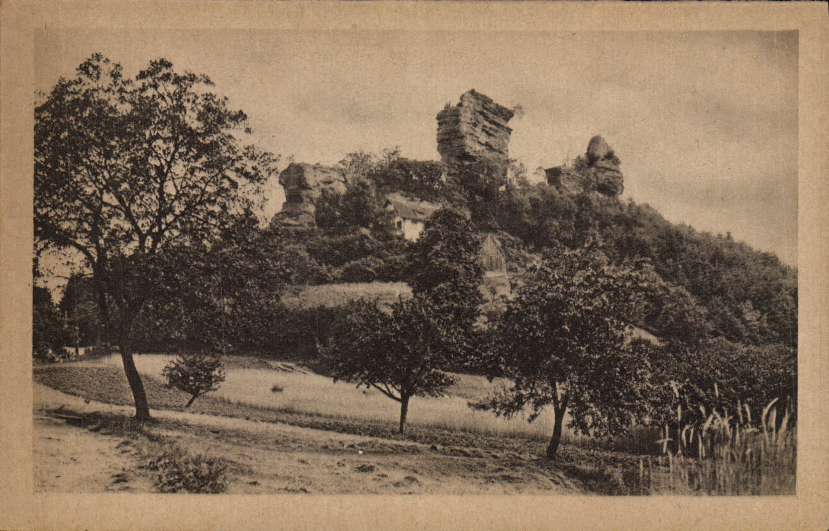 CPA Niederbronn les Bains La Ruine du Windstein