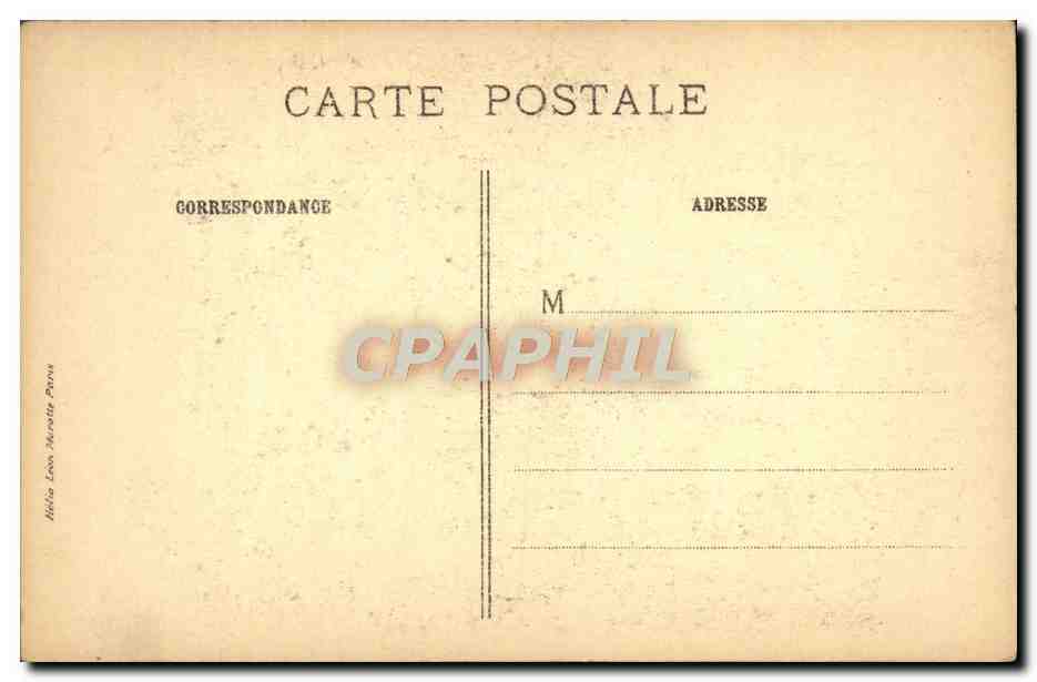 CPA Cabanel Saint Louis En Terre Sainte Paris Pantheon — Back