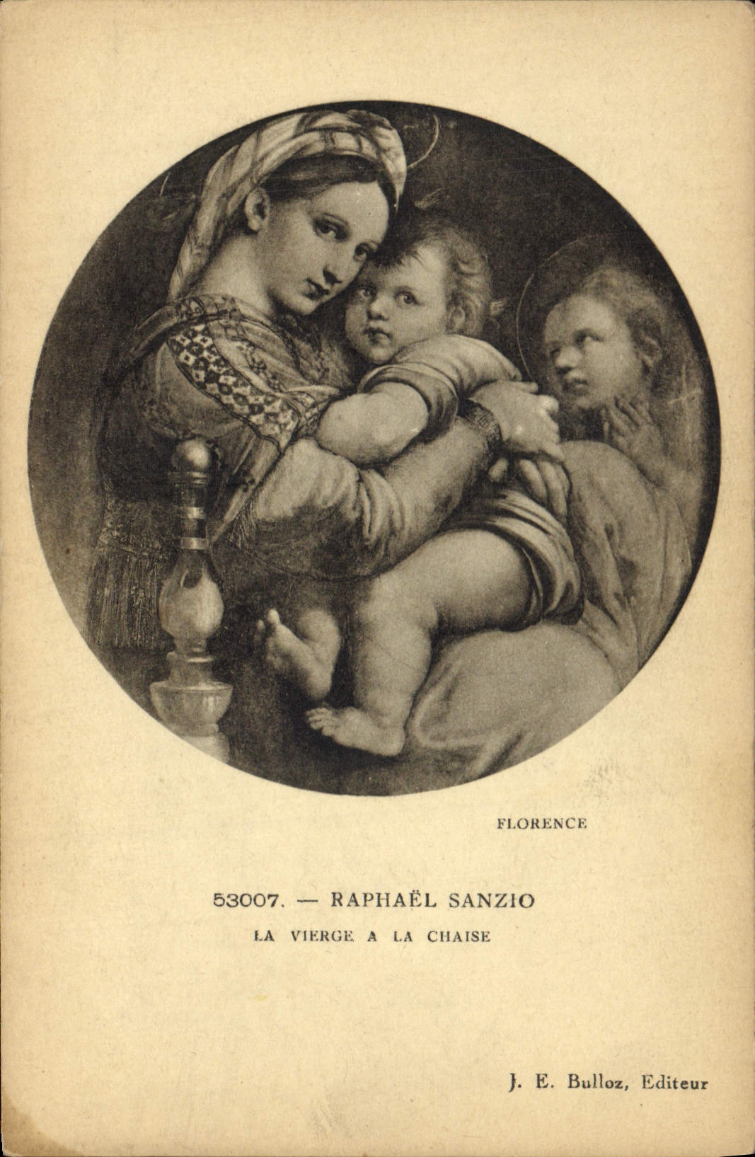 CPA Raphael Sanzio La Vierge a la Chaise Florence