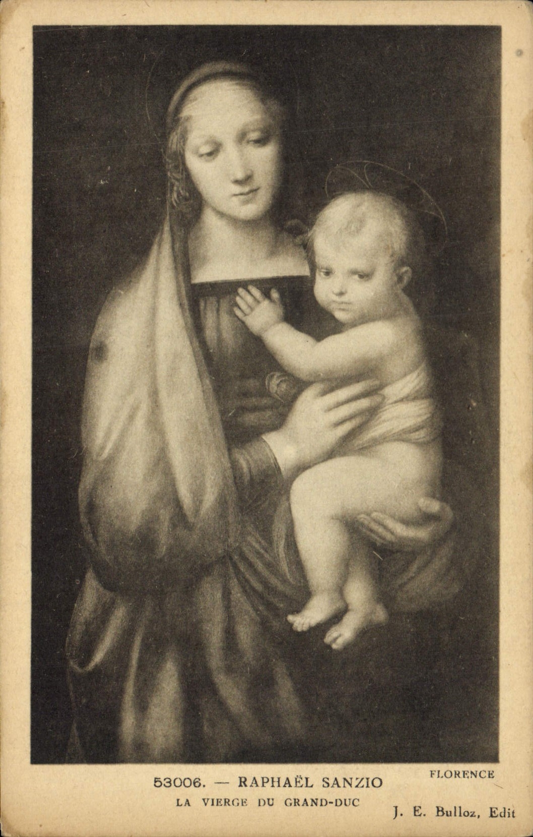 CPA Raphael Sanzio La Vierge du Grand Duc Florence